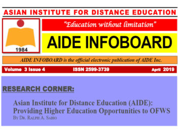 AIDE: Providing  Higher Education  Opportunities to OFWS